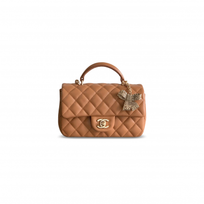 CHANEL MINI FLAP TOP HANDLE BAG AS2431 (20*13*9cm)